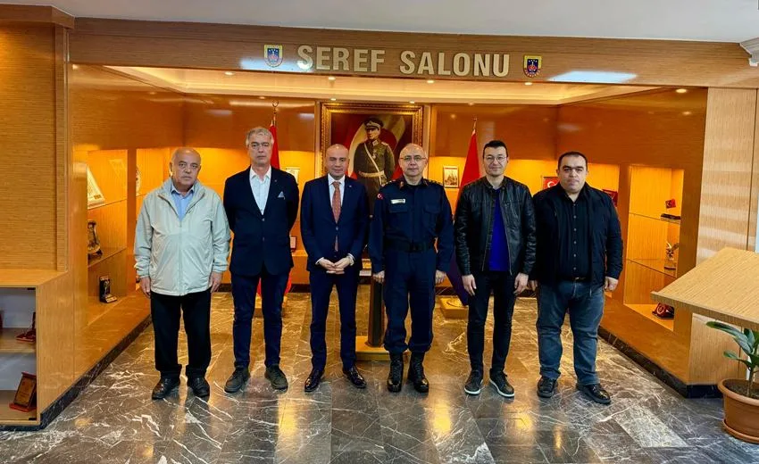 IGC yönetimi, İl Jandarma Komutanı Karamanoğlu’nu Ziyaret Etti