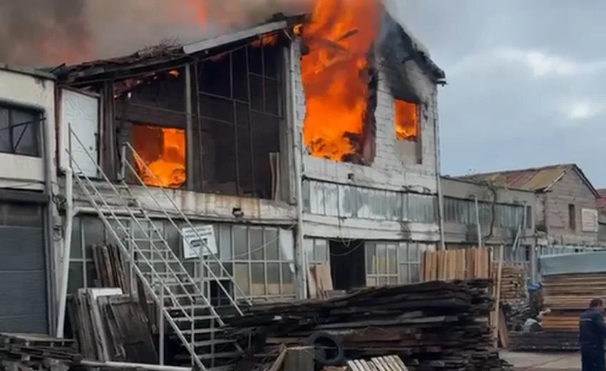 Isparta Yeni Sanayi Sitesi’nde Yangın Paniği